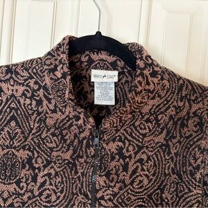 White Stag Black and Brown Textured Jacket